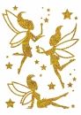 Elfen in Hologramm Gold, Folien Bügelmotiv in A5